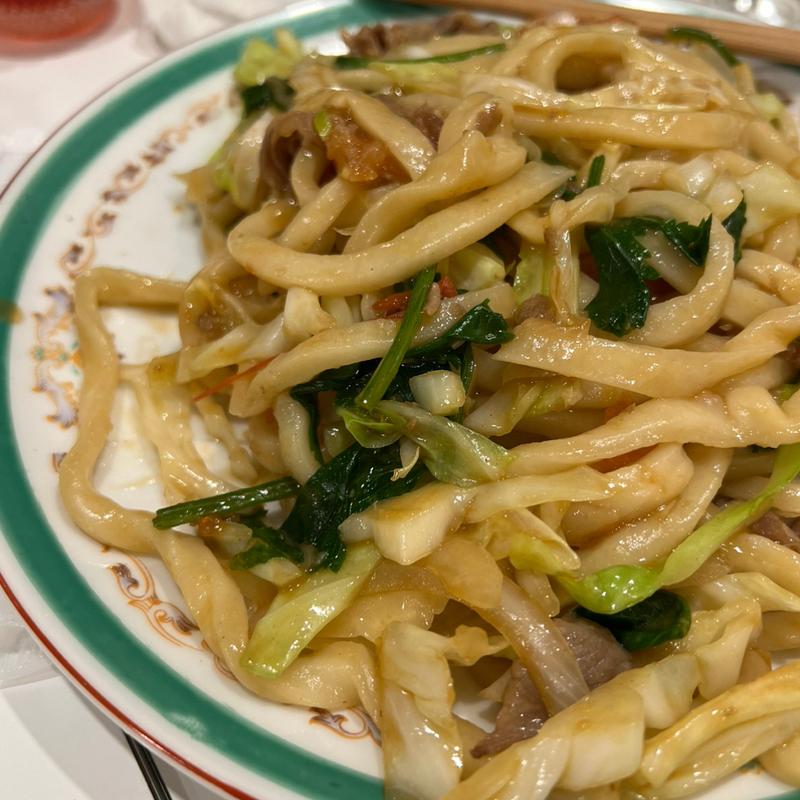 ラム肉入り手打ち焼きそば(味坊)