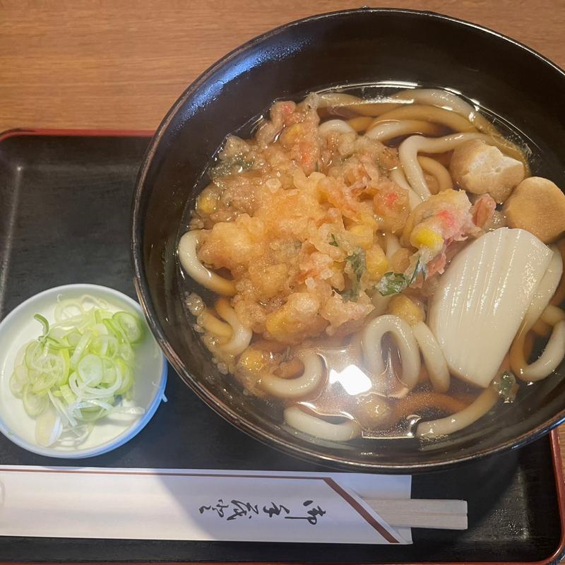 たぬきうどん：大(更科大黒 )