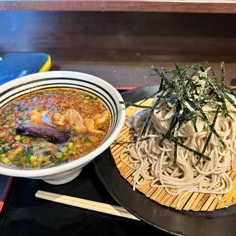 鶏ざる赤(ざるそば屋)