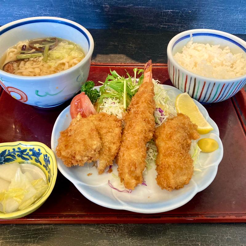 ミックス 温うどん付(志生亭)