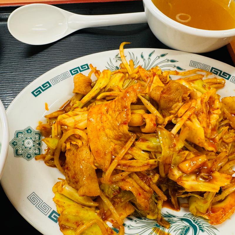 バクダン定食(日高屋 京成大久保店)