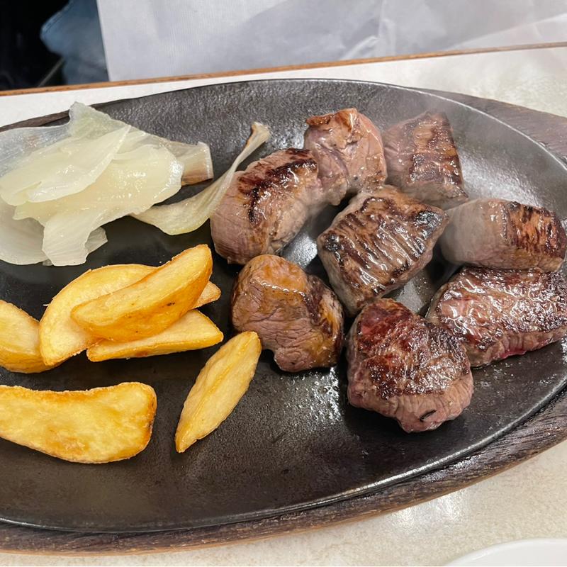 サイコロステーキ200g(ジャッキー ステーキハウス)