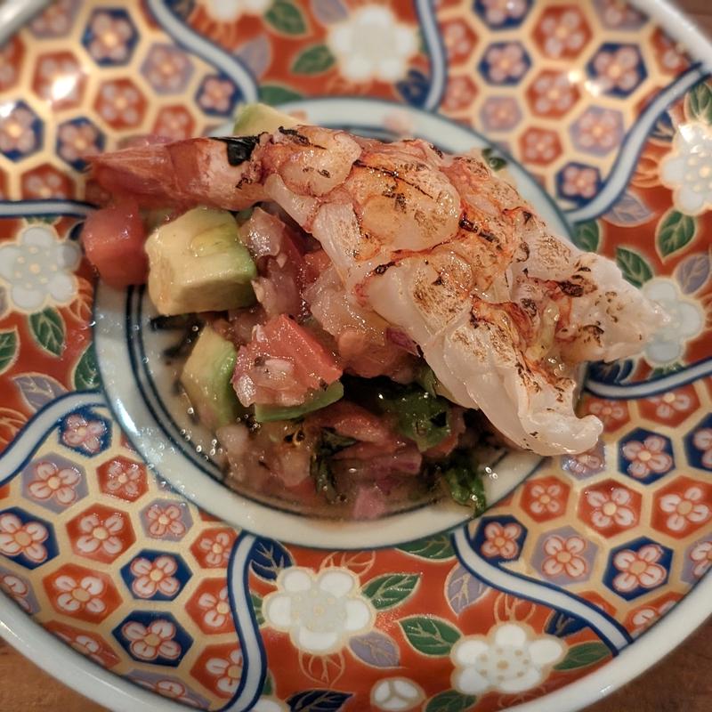 赤エビ トマトアボカドサルサ(will o' wisp)