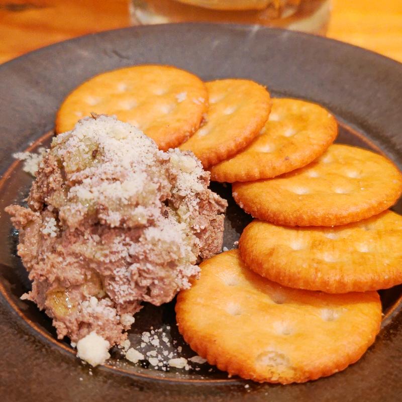 信玄鶏レバーバテ(串焼き。ビストロガブリ 野毛一番街店)