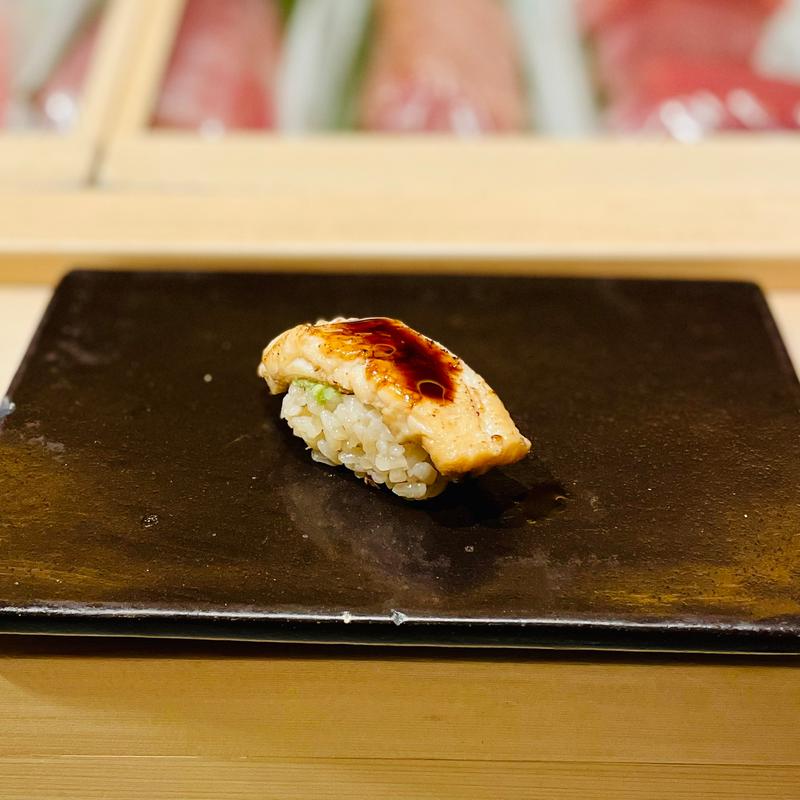 ランチ限定おまかせ握りコース　あなご(意気な寿し処 阿部 青山店)