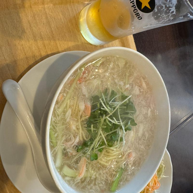 ずわい蟹あんかけ麺(中華 上原)