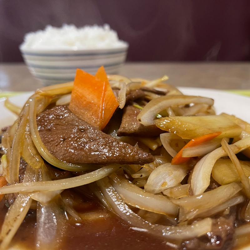 レバー炒め定食(菜々坊)