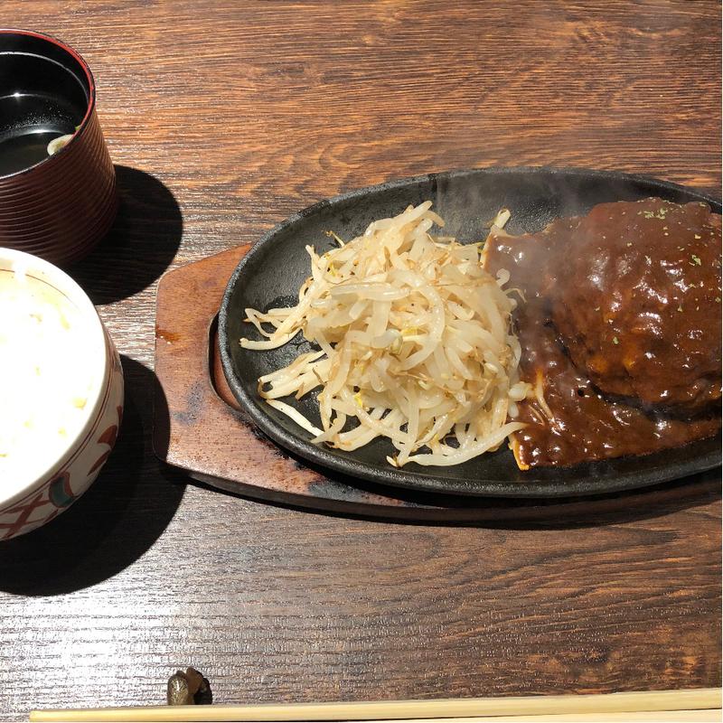 飲めるハンバーグ御膳デミグラスソース(将泰庵DINER シャポー船橋店)