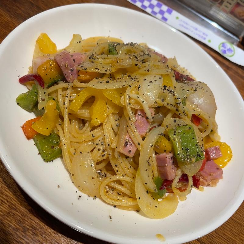 旬野菜のオリーブオイル炒め(大盛)(スパゲティ•イタリアン)