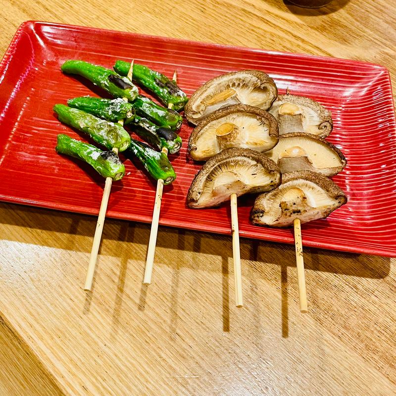 椎茸・ししとう(うな鐵  吉祥寺店)