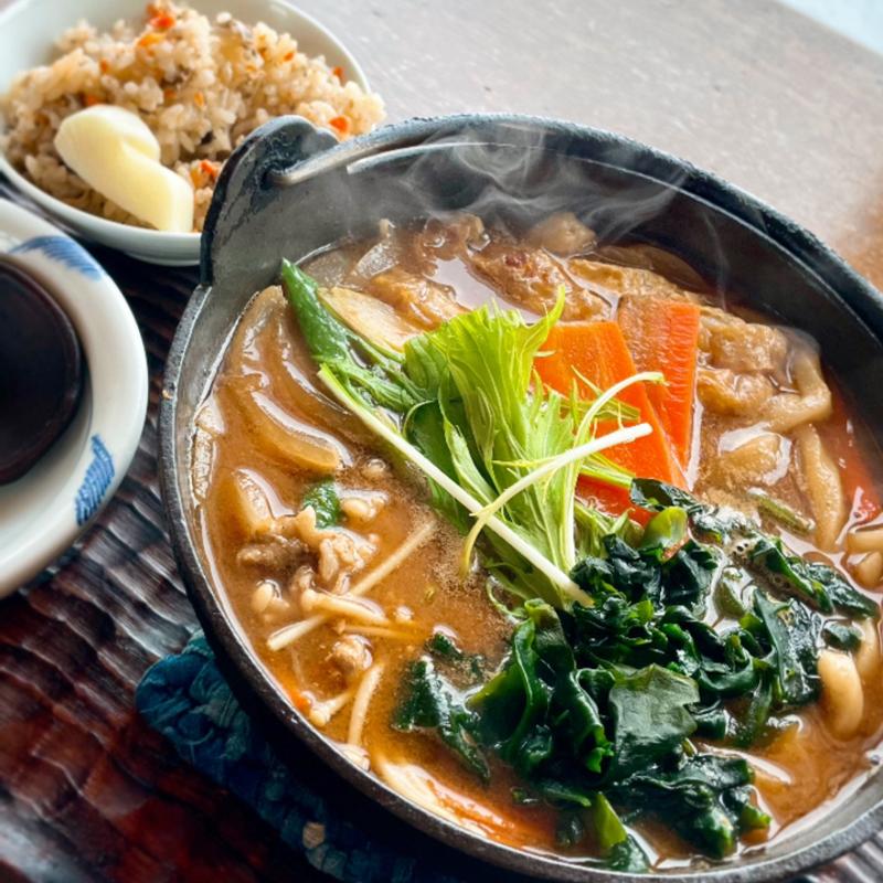 味噌煮込みうどん＋炊き込みご飯(ほくほく庵 )