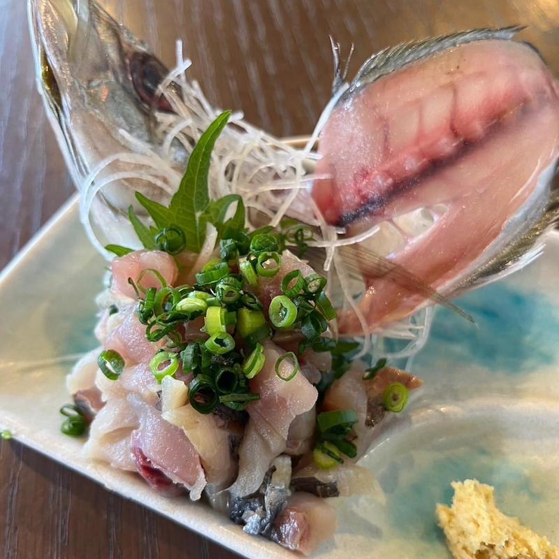 塩昆布のなめろう(漁師めし食堂)