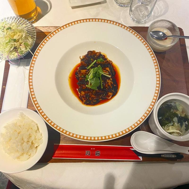 旨辛よだれ鶏定食(麻辣川府～マーラーセンフ～ 銀座インズ店)