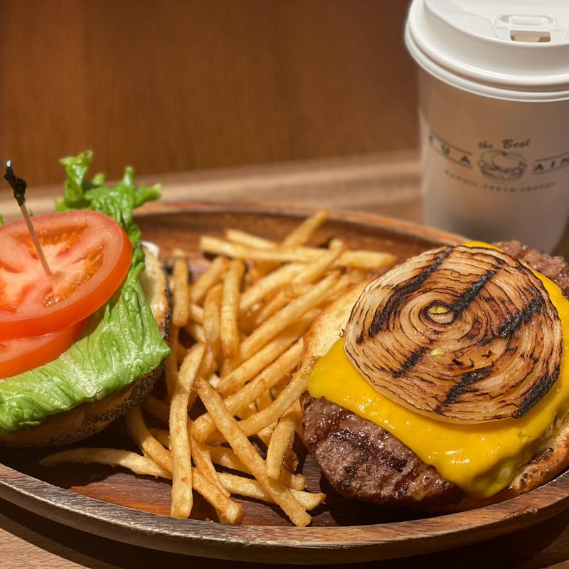 チーズバーガーセット(KUA`AINA ビナフロント海老名店)