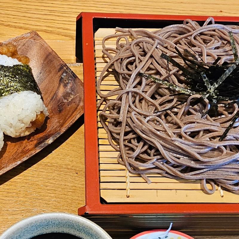 ざるそば天むすセット(十六番)