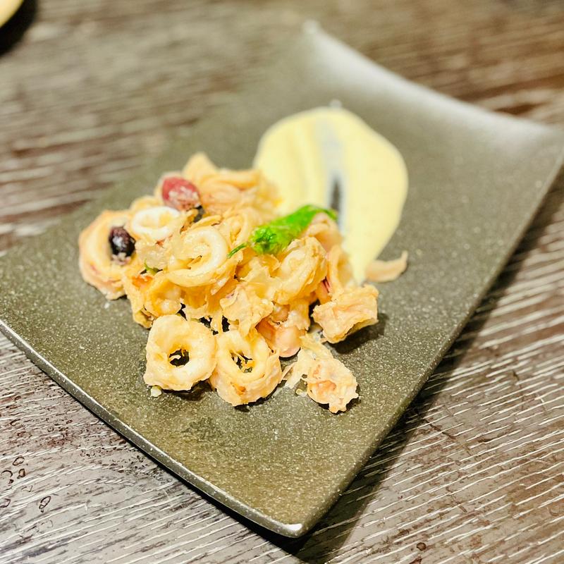 ヤリイカのフリット(ウルフギャング・パックPIZZA BAR 大阪 ザ パーク フロント ホテル店)