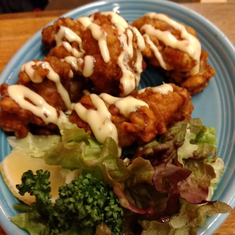 地鶏の特製マヨ唐揚げ単品(森カフェ （Cafe）)
