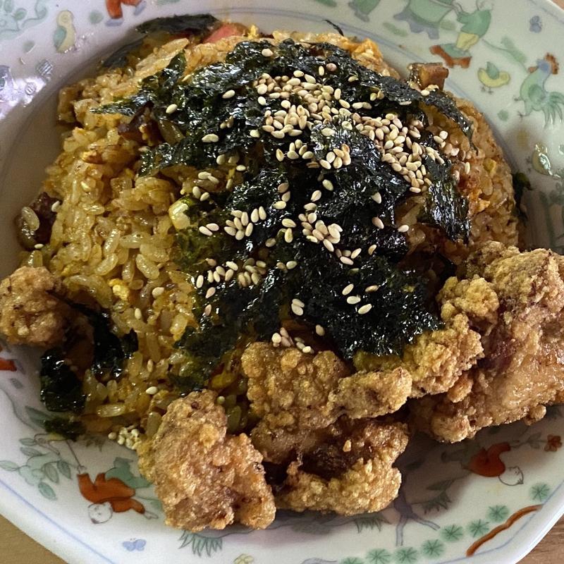 唐揚げキムチ炒飯(えんがわ)