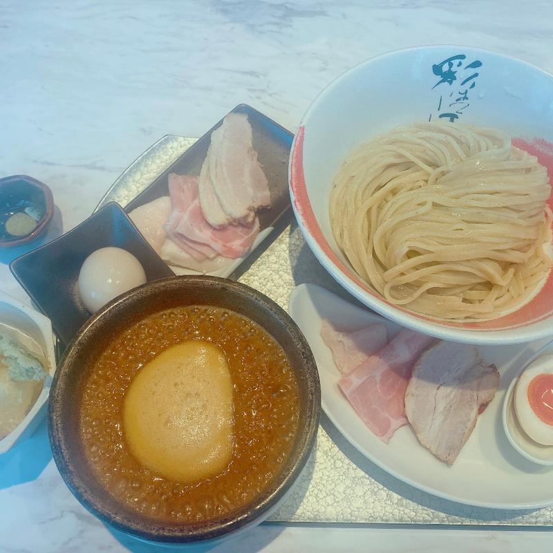 濃厚つけ麺天ぷら付き(彩はにほへと)