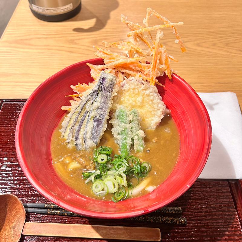 野菜天カレーうどん(うどん第六感)