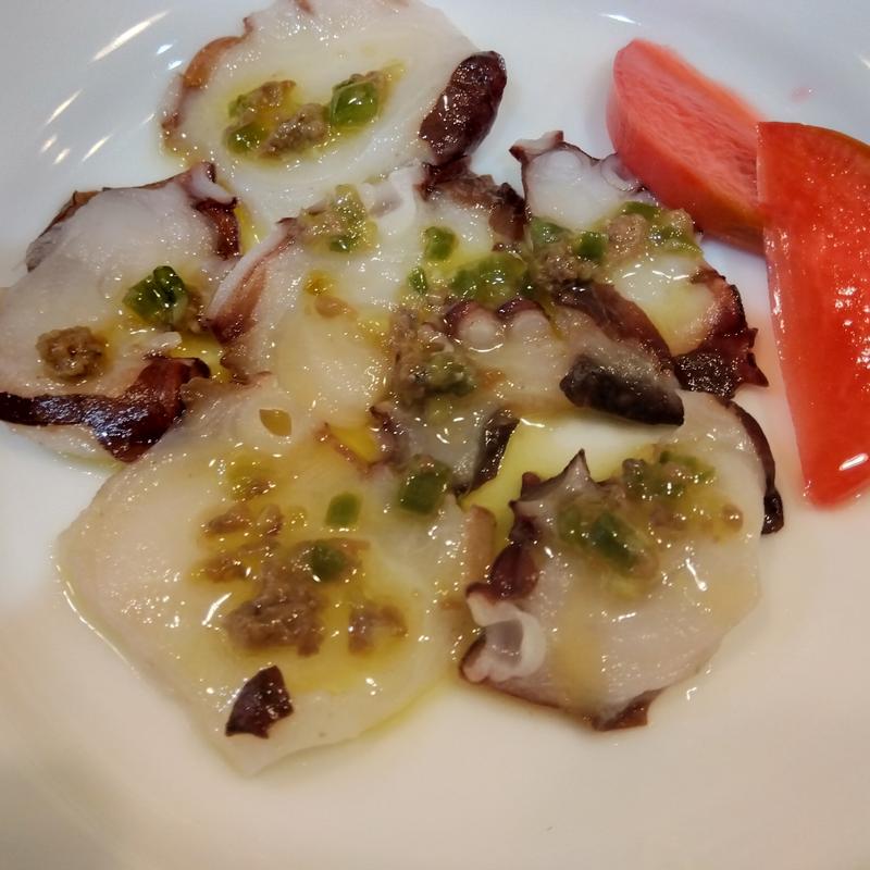 タコのカルパッチョ(りすとらんて轍)