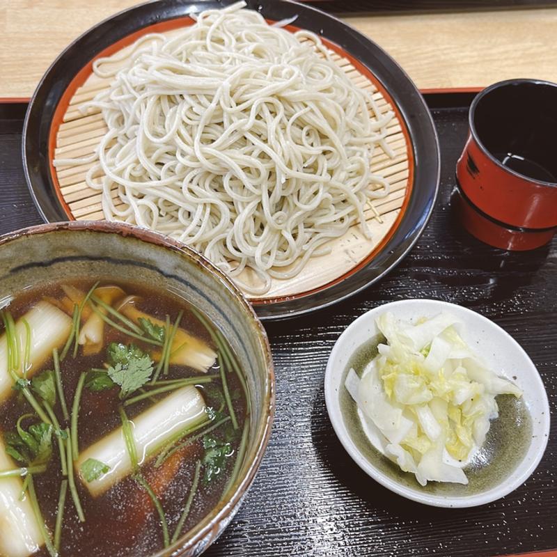鴨南ばん・つけそば(道の駅 東山道 伊王野 食事処　水車館)