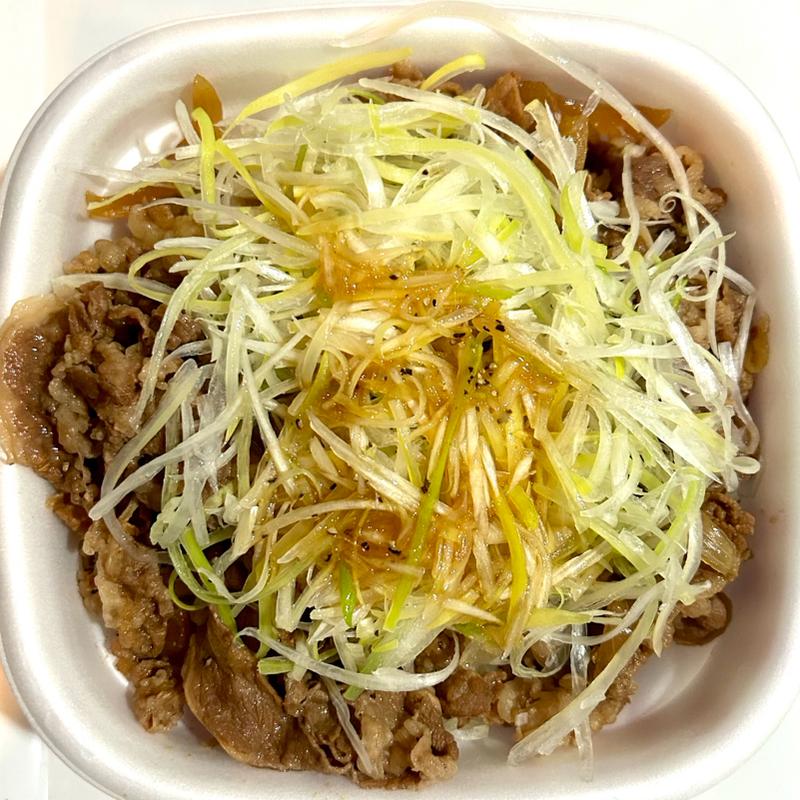 白髪ねぎ牛丼(大盛)(すき家 枚方中宮東之町店 )