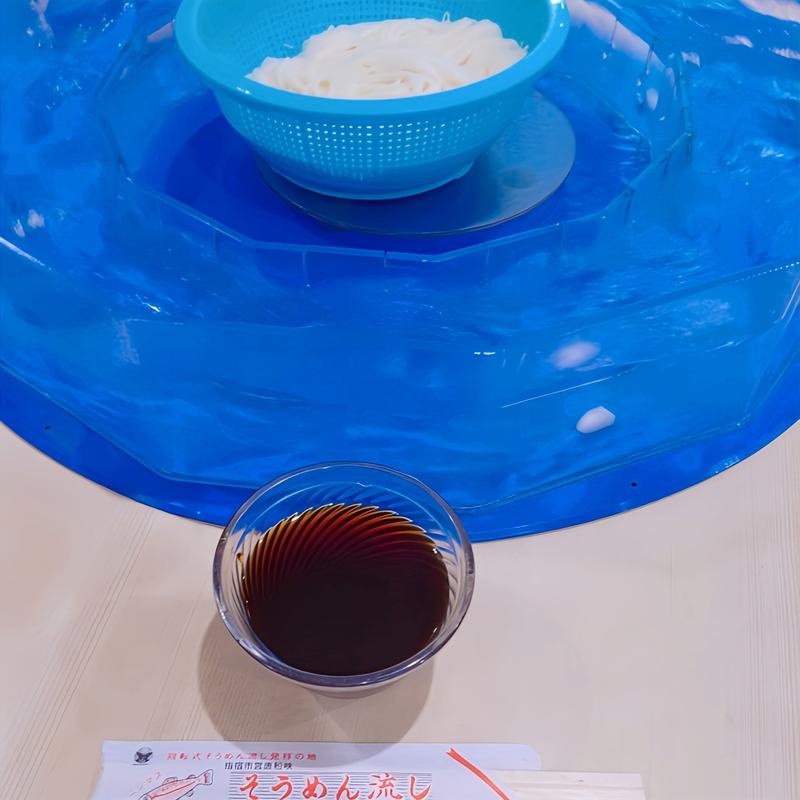 そうめん流し(指宿市営 唐船峡そうめん流し)