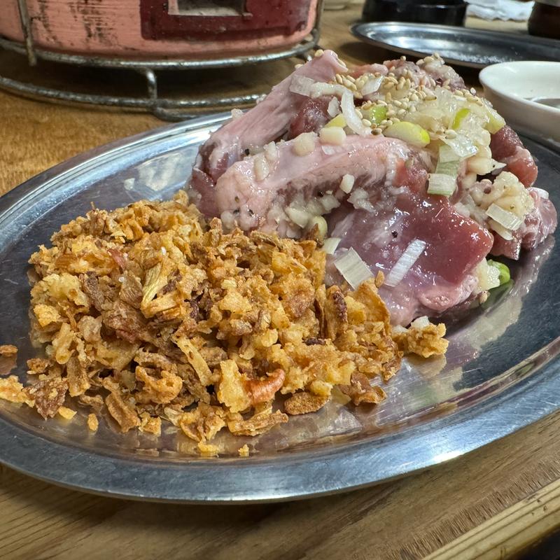 ガーリックハラミ(炭火ホルモン焼 がま親分)