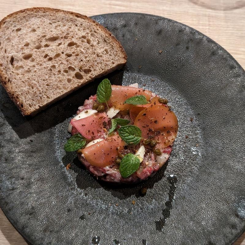 カイノミのタルタル 実山椒/赤軸ほうれん草(Add)