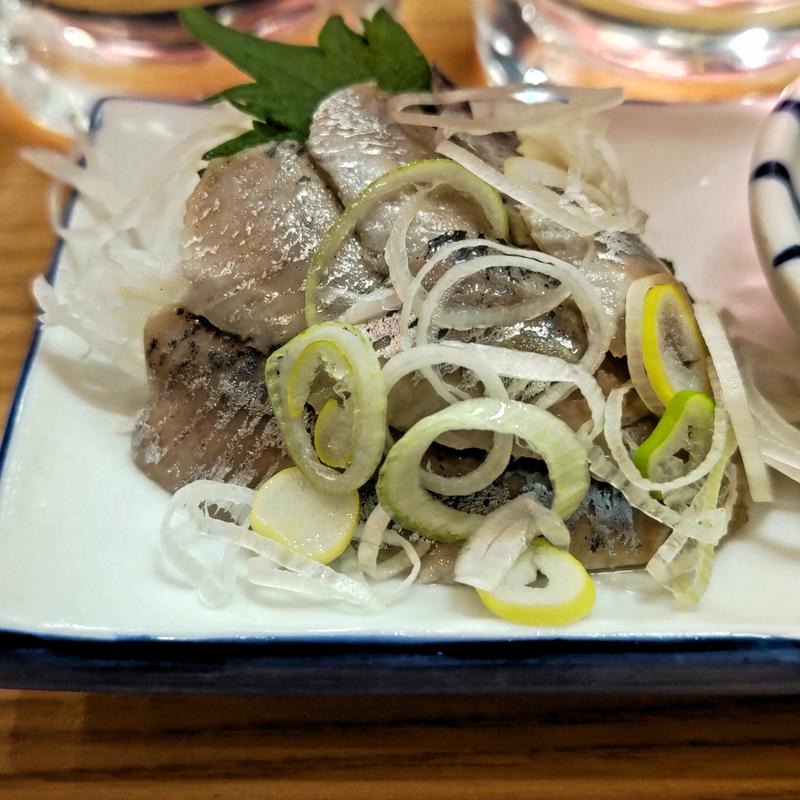 イワシ刺し(立呑み晩杯屋 桜木町ぴおシティ店)