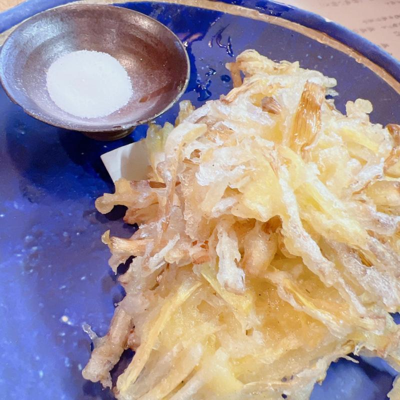 黄韮かき揚げ(うまいもん あるもに)