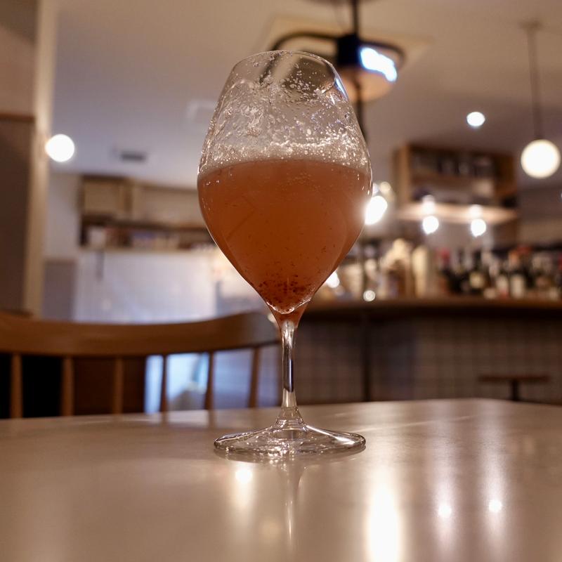 自家製イチゴピュレのベリーニ(qui)