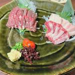 馬肉の刺身3種盛り合わせ(馬鹿凡人 )