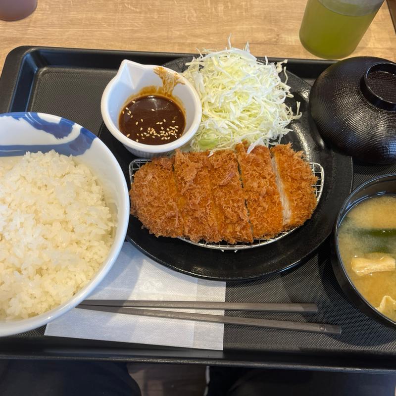 味噌ロースかつ定食(松屋 那珂川店)