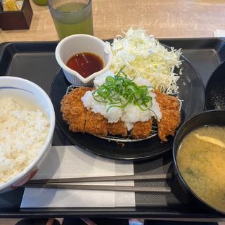 鬼おろしポン酢ロースかつ定食(松屋 那珂川店)
