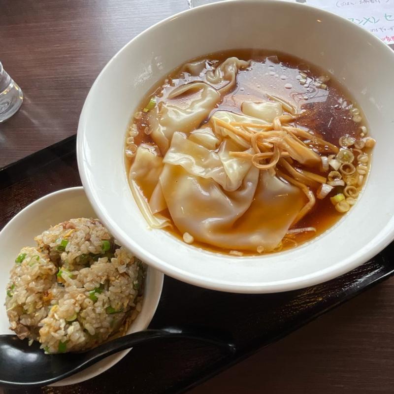 ワンタンメンセット(萬華)