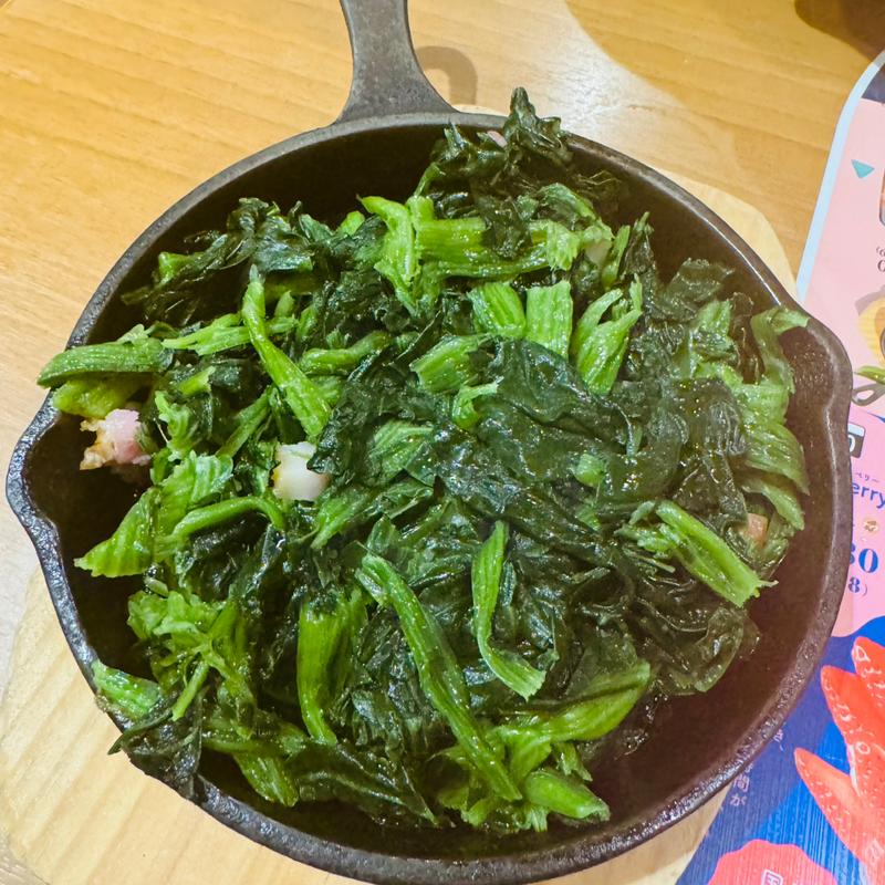 ほうれん草とベーコンのバターソテー(ココス 習志野大久保店)