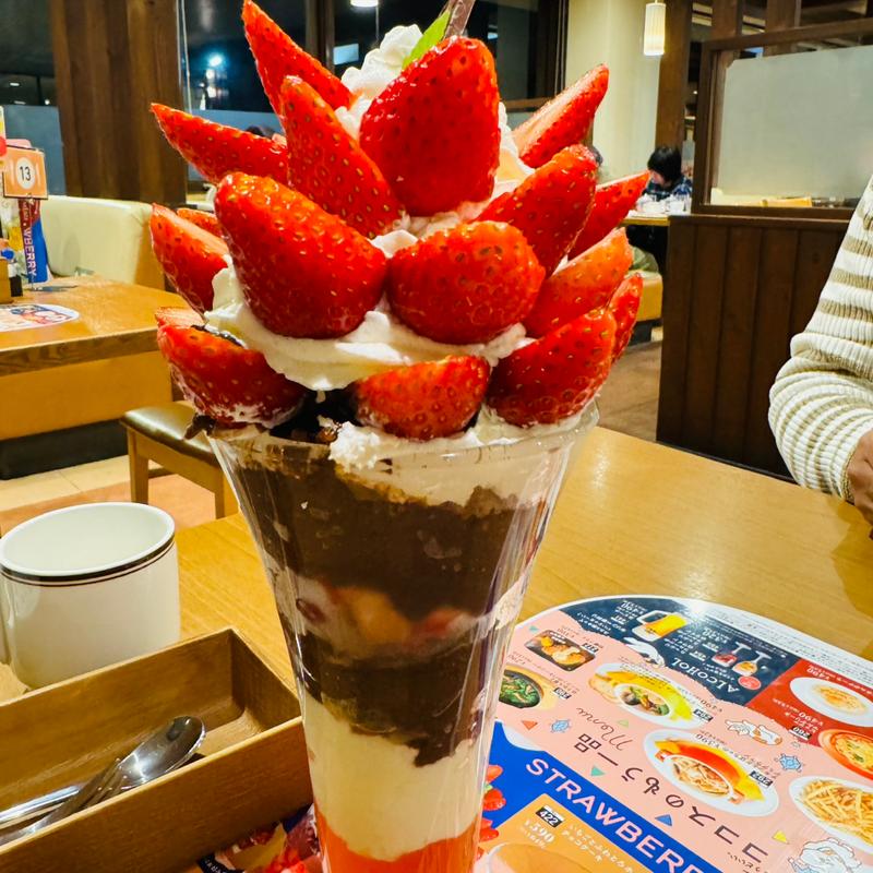 Vdry Berry15パフェ(ココス 習志野大久保店)