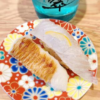 えんがわ・活〆真鯛柚子塩(鮨らぁー麺 釣りきん 横浜ドリームランド店)