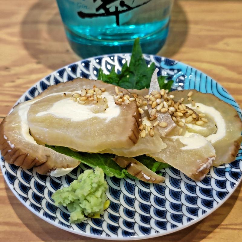 いぶりがっこチーズ( 海鮮レアカツ 手巻きずし KITSUNE(狐))