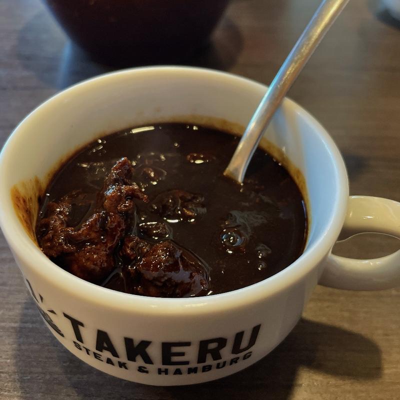 タケルブラックカレー(ミニ）(1ポンドの ステーキ ハンバーグ タケル 西中島店)