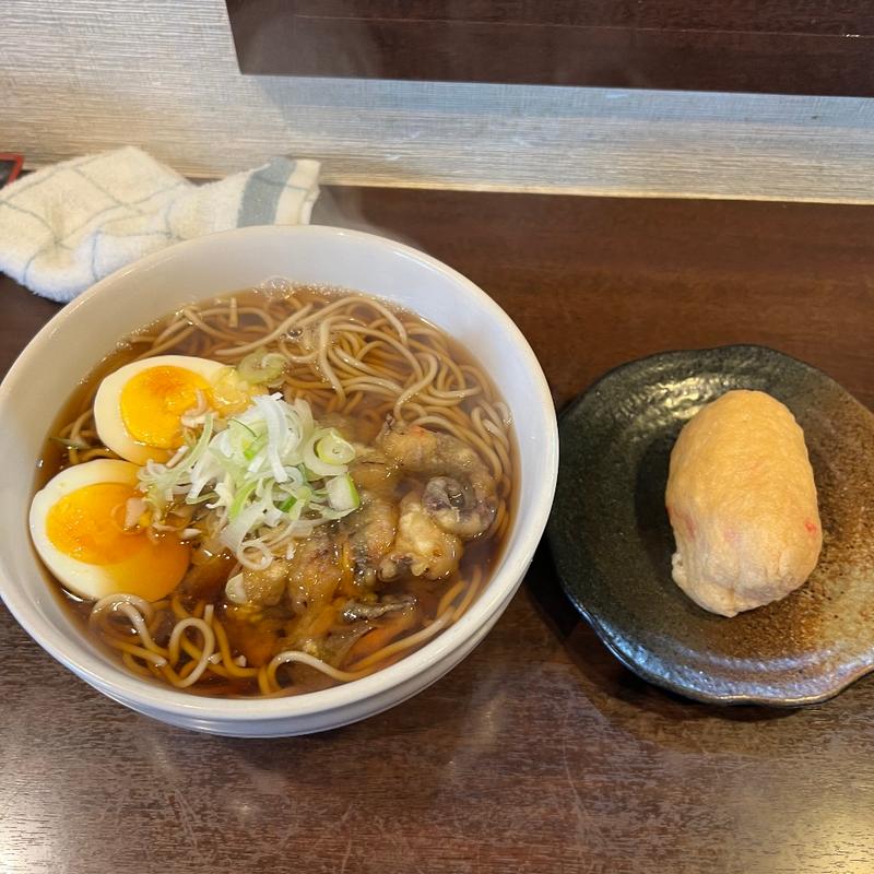 ゲソ天そば(そば滝)