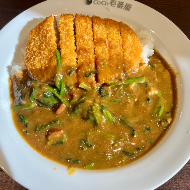 ロースカツカレー＋ほうれん草(カレーハウス CoCo壱番屋 川越今福店)