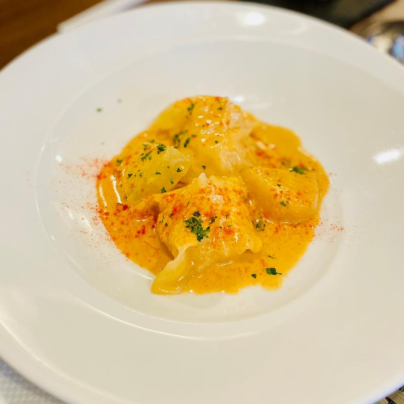 海老と帆立のラビオリと冬瓜のアメリケーヌソース(フレンチ食堂 Mont-nord(モンノール) 小江戸川越)