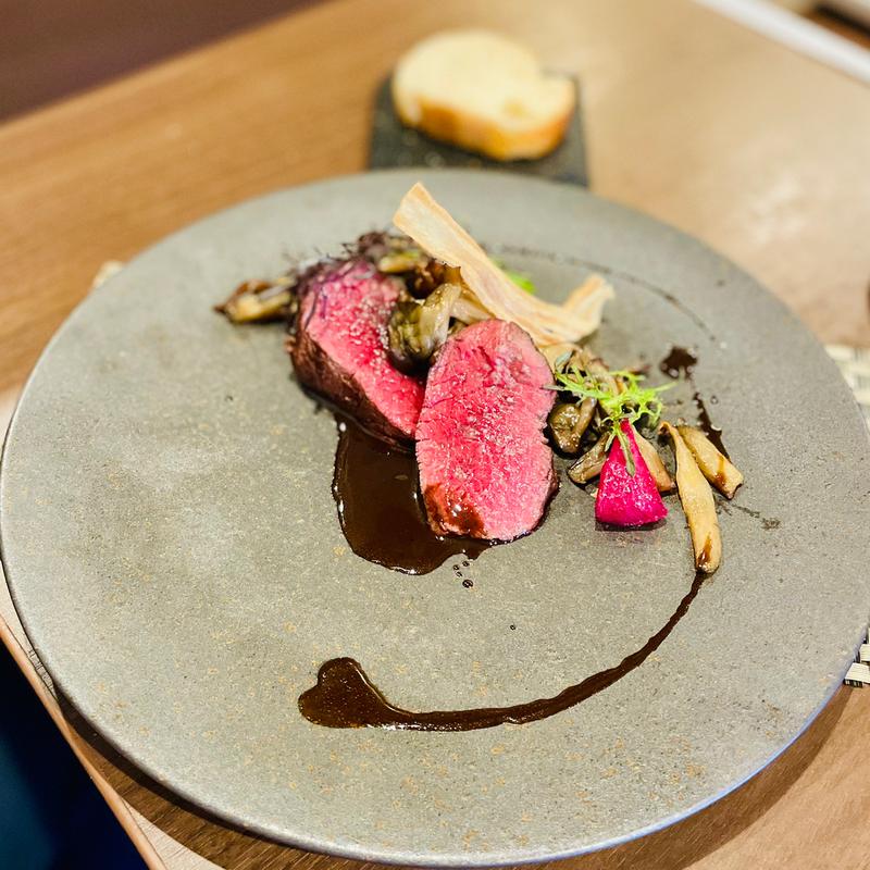 蝦夷鹿のロースト(フレンチ食堂 Mont-nord(モンノール) 小江戸川越)