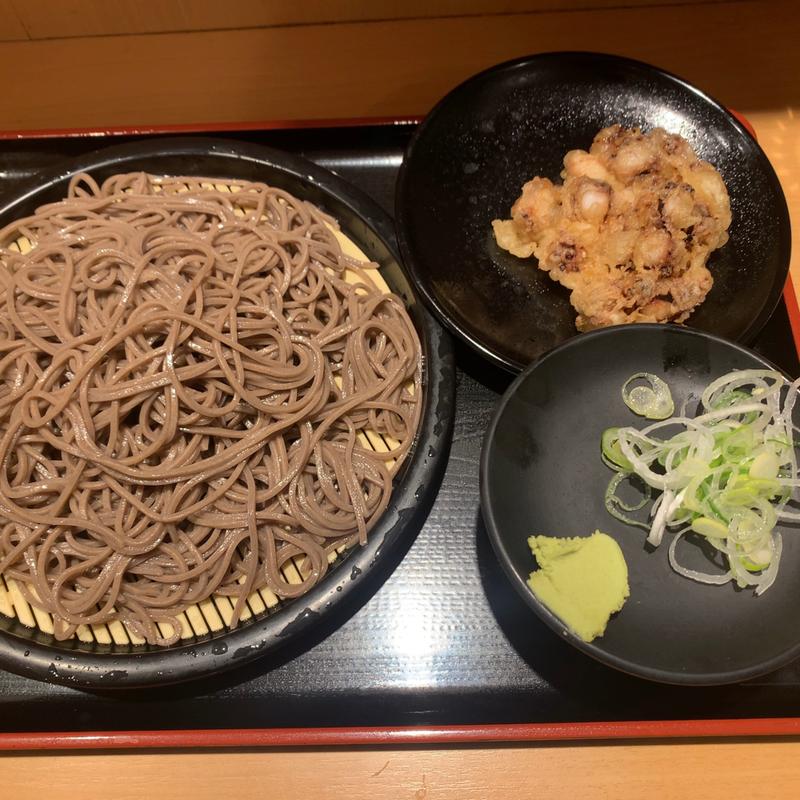 ゲソ天せいろ(よもだそば　新宿西口店)