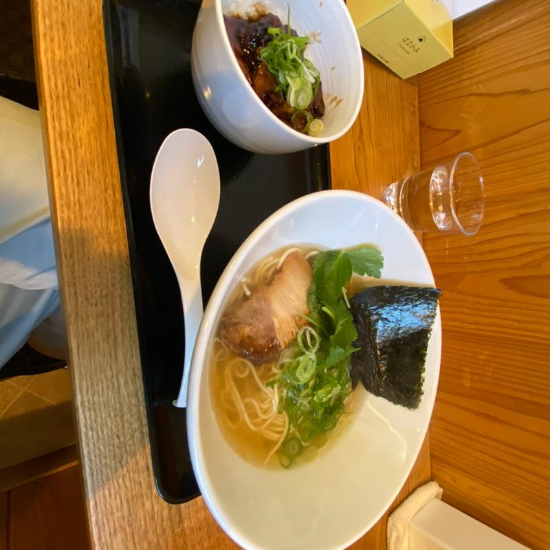 塩ラーメン　チャーシュー丼(割烹あらき )