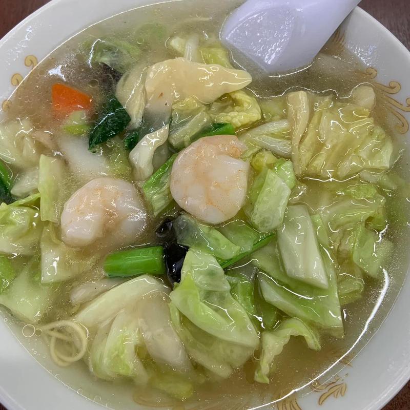 蝦そば(中国料理 天津飯店)