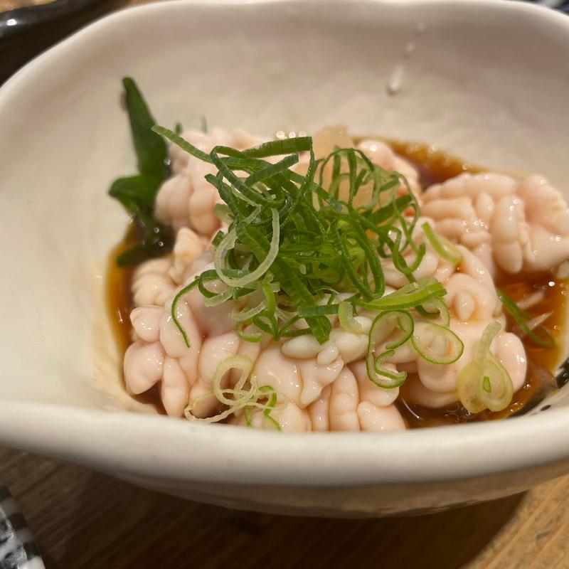 白子ポン酢(酒処さつき)